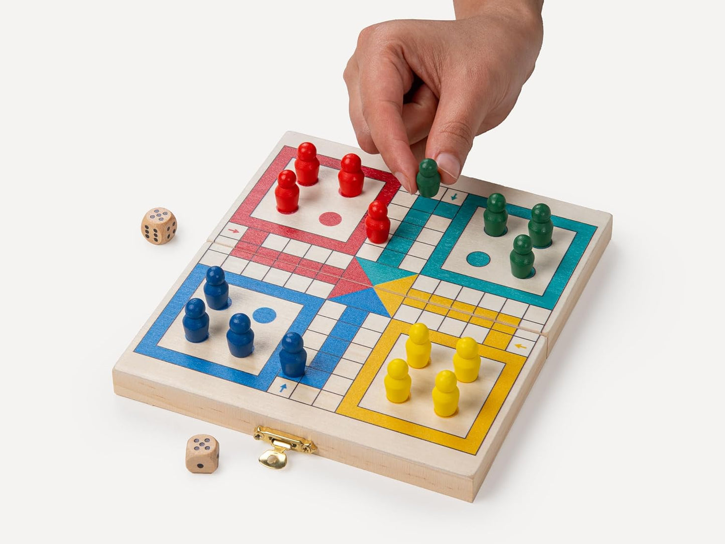 Recent Toys On-The-Go LudoTravel Board Set Game -Travel Ludo Set with Folding/Portable Storage Board-Traditional Strategy Game for Kids/Children/Adults
