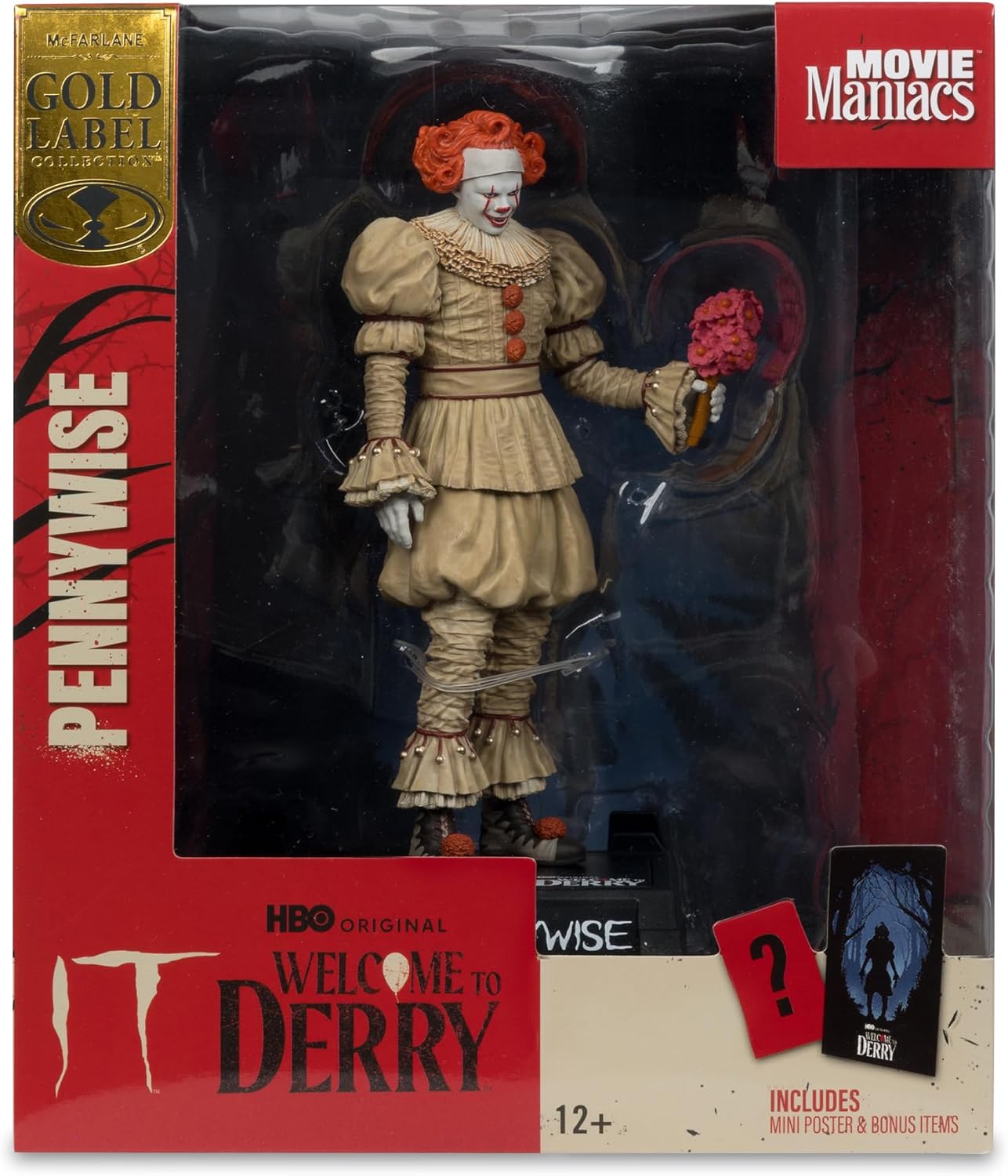 McFarlane Toys - Pennywise (Welcome to Derry) (Flashback) 6 "Posed Figure Gold Label
