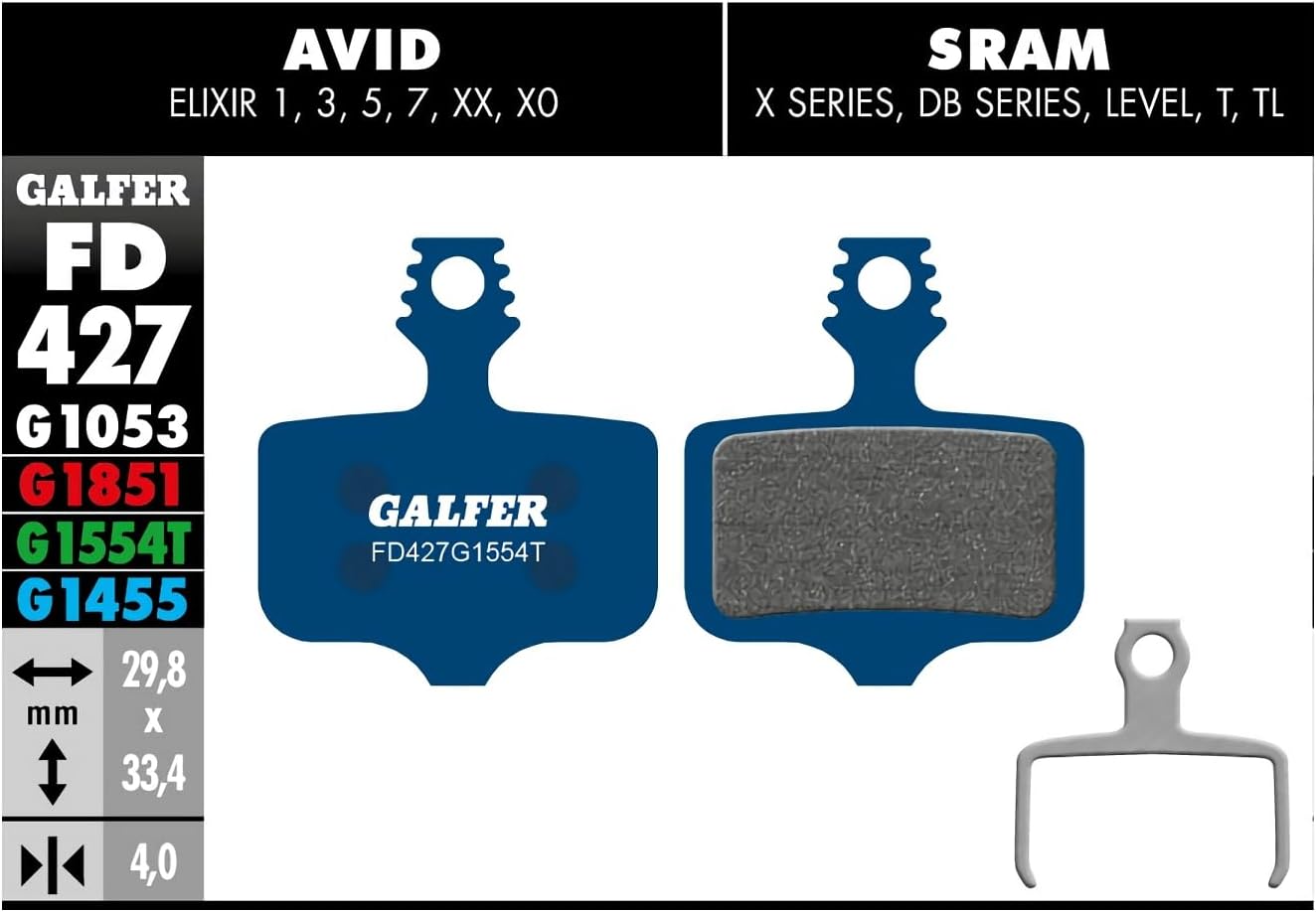 Galfer Bremsbeläge Avid Elixir XX/X0/X7/X9 Road 2017