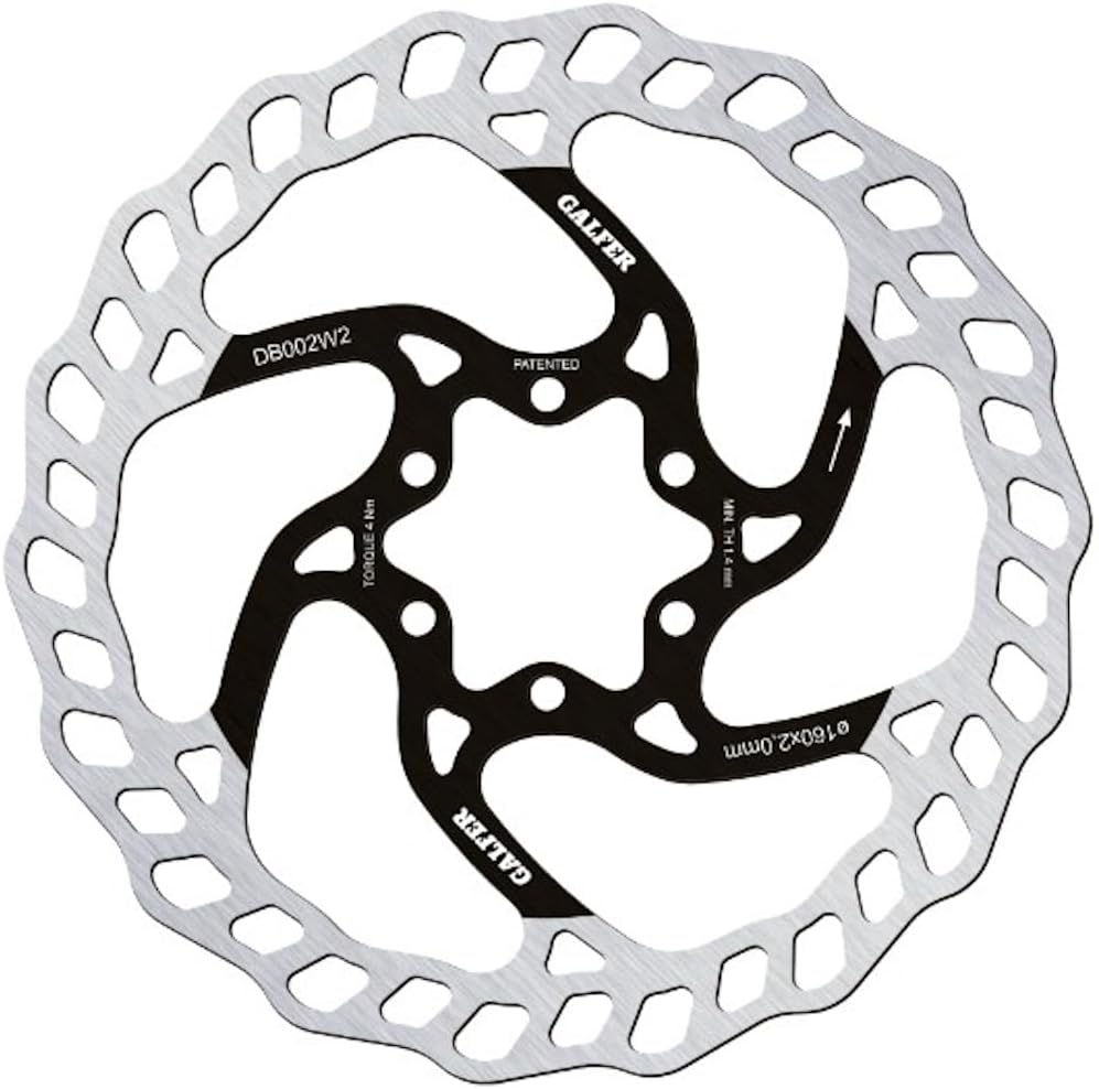 Galfer D.223 Unisex Adult Wave Brake Disc, Black, One Size