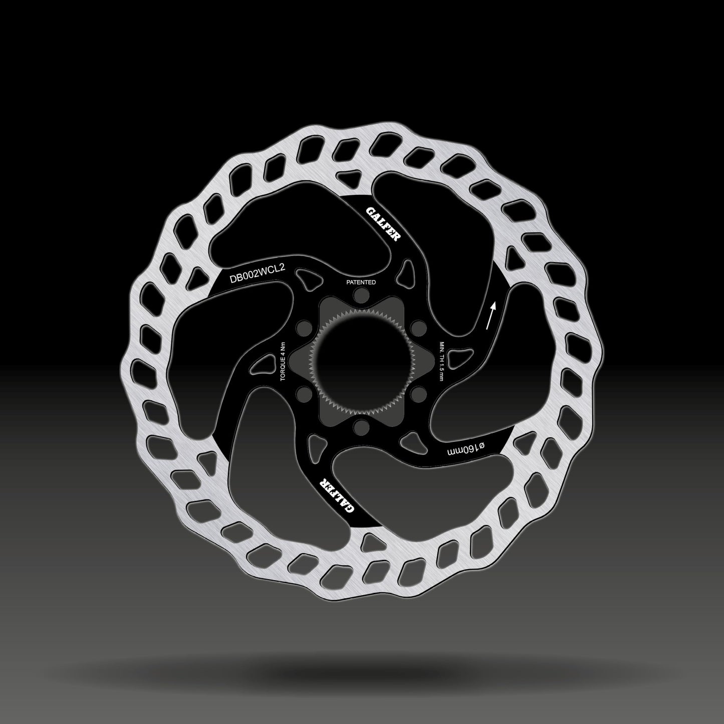 Bike MTB DISC Wave Center-Lock System Ø 160 x 2,0 mm