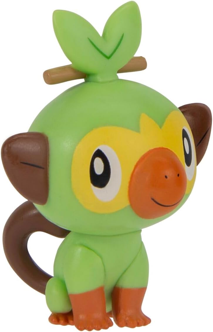 Pokémon Clip 'N' Go Grookey en Poké Ball - Inclusief 2 inch Battle Figuur en Poké Ball Accessoire