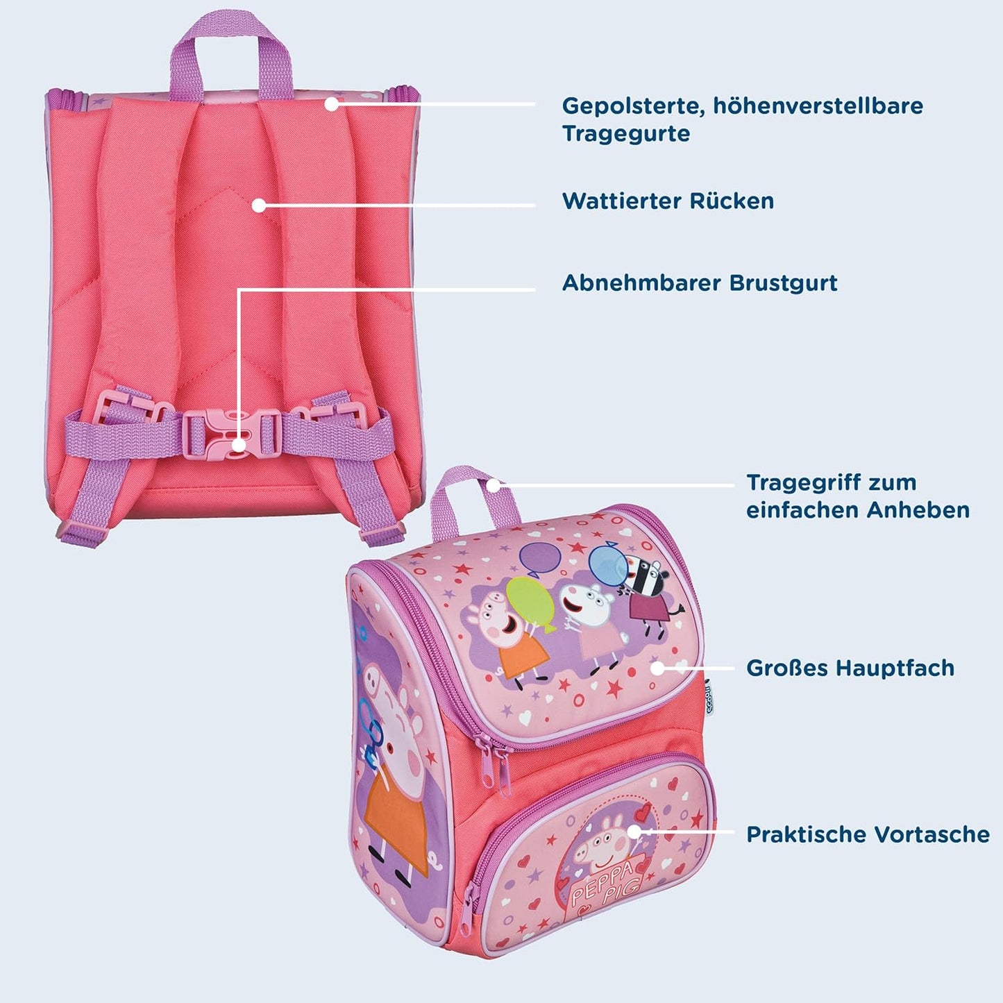 Undercover - Rugzak Roze - Peppa Pig