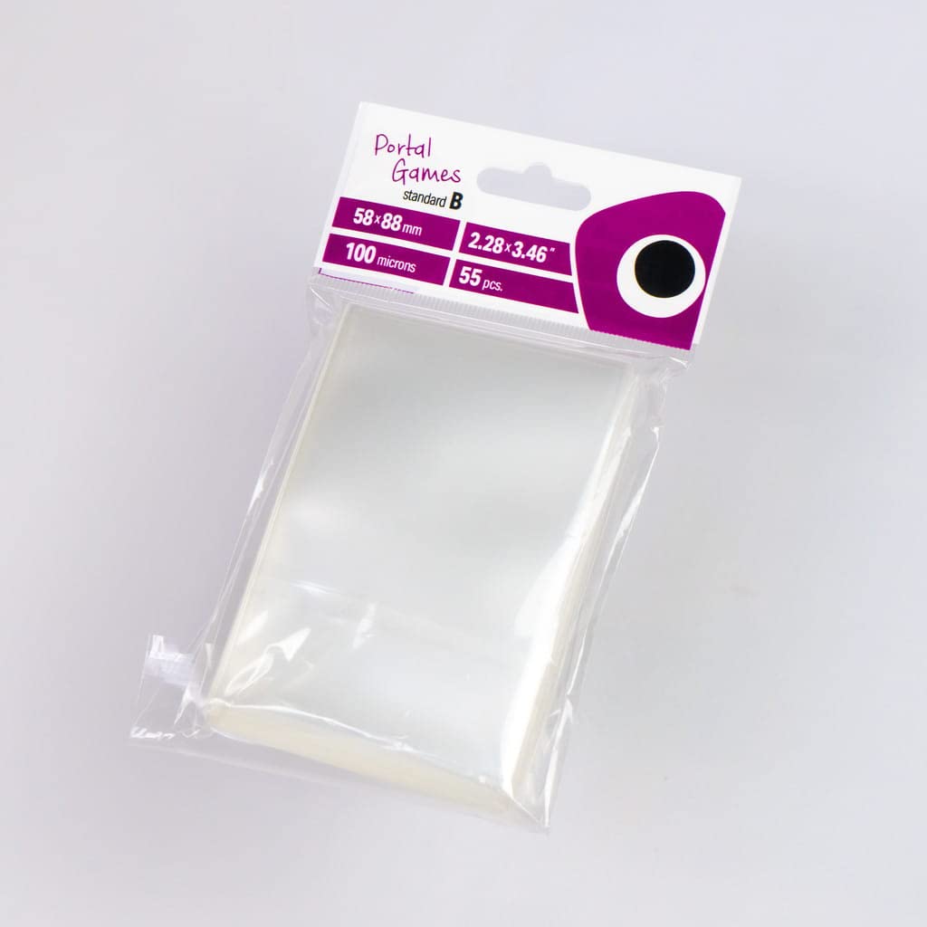 Clear Card Sleeves: Standard B (58 x 88 mm) = Standard American