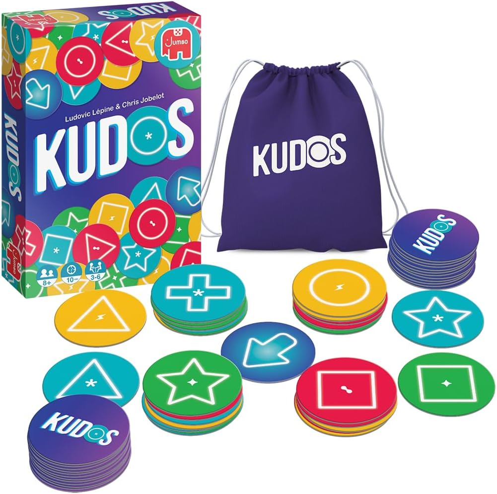Kudos, kaartspel, card game, vanaf 8 jaar, snel en dynamisch spel, 3 tot 6 spelers