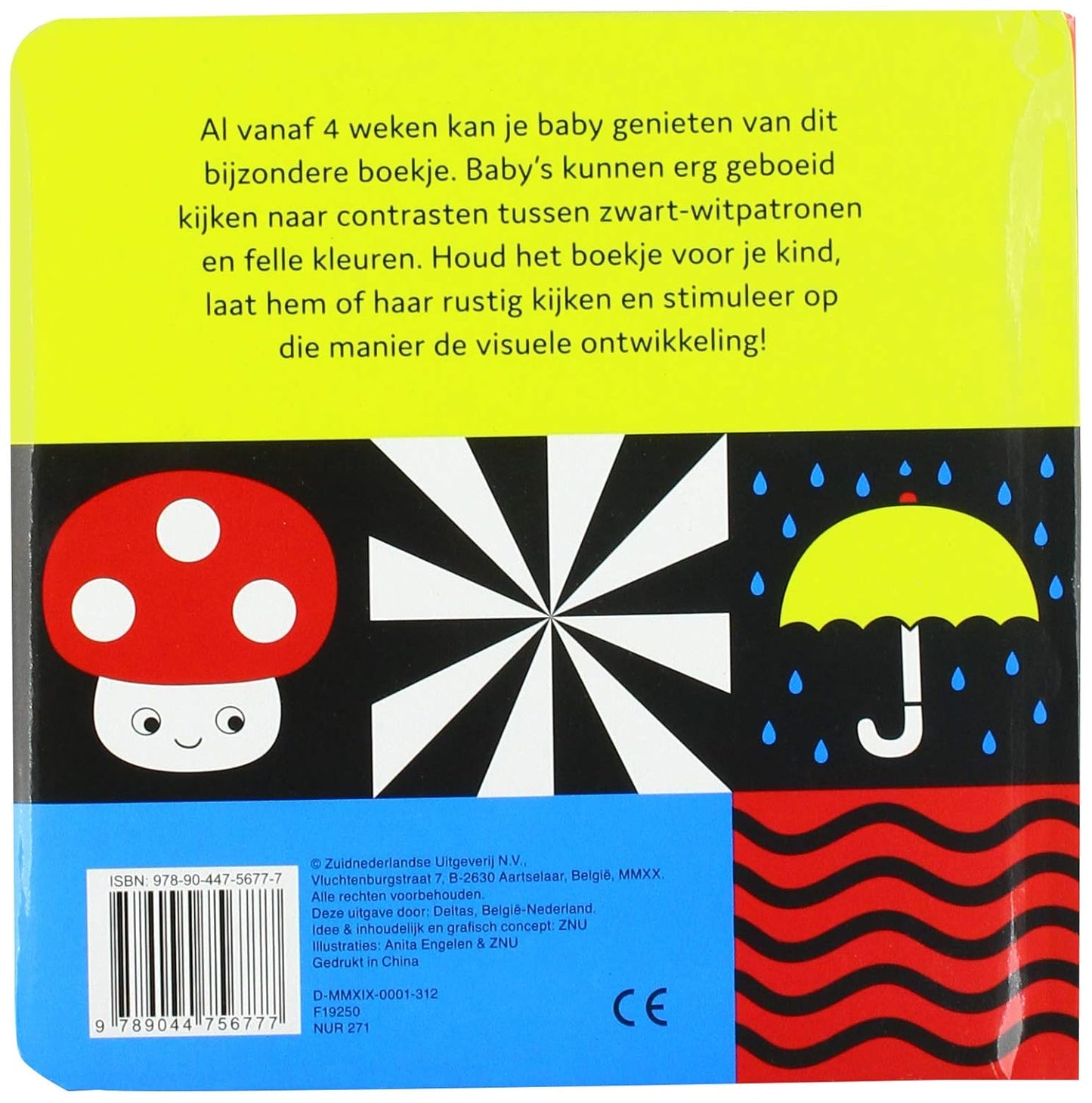 Baby's allereerste kijkboekje: contrastrijke plaatjes om de visuele ontwikkeling te stimuleren