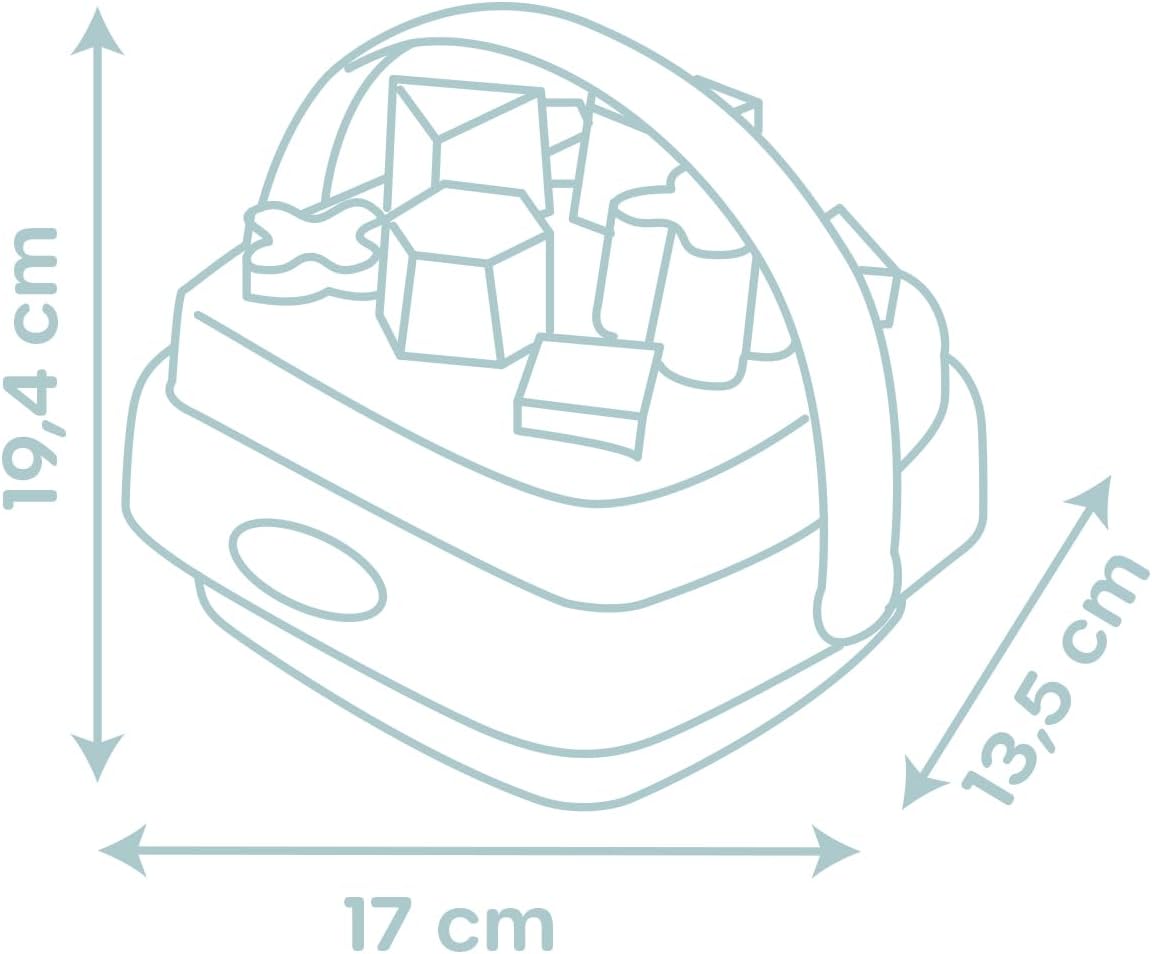 Smoby Little Shape Sorter - Shape and Color Recognition - Handle Included - From 12 Months - Made in France