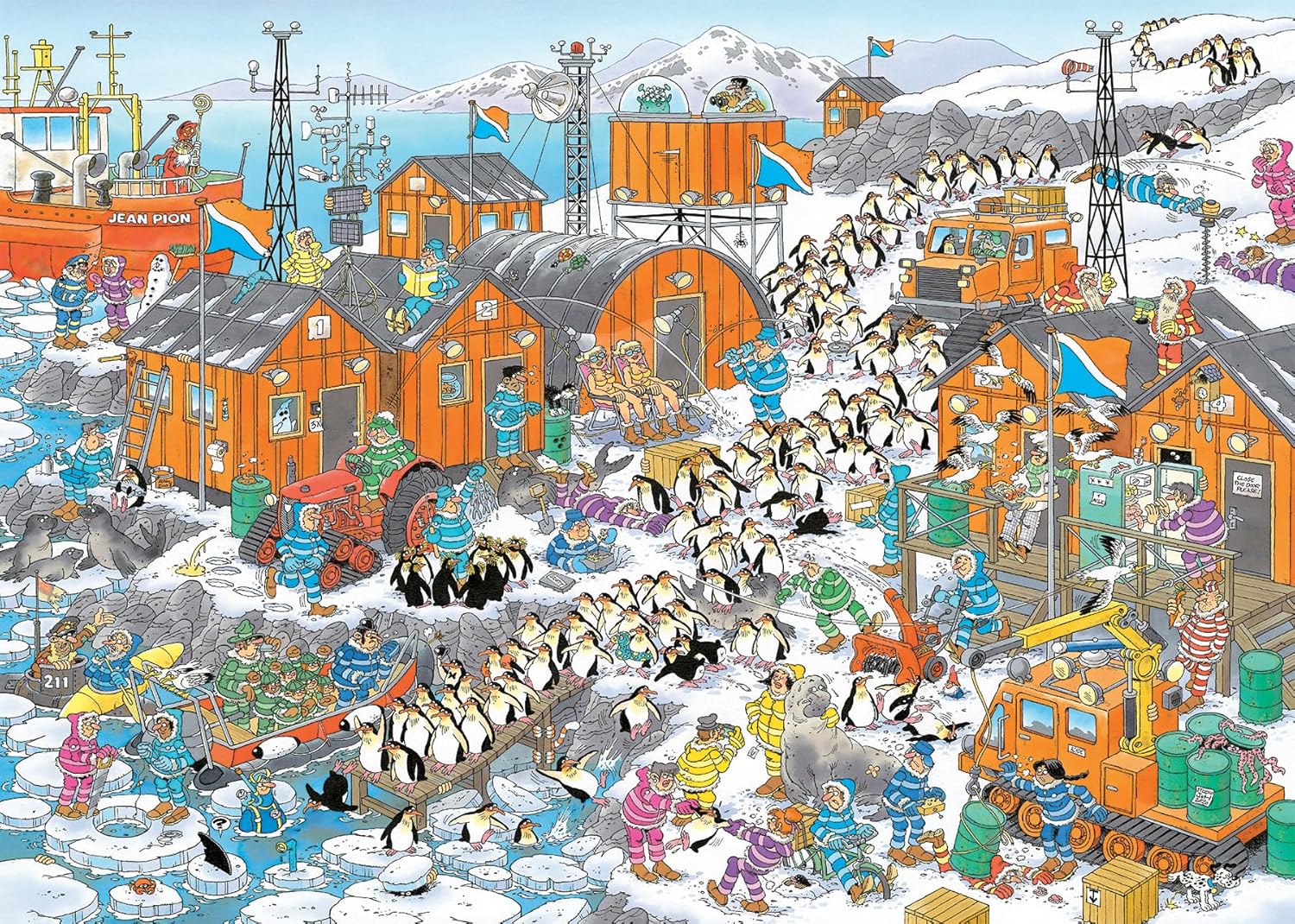 Jan Van Haasteren - South Pole Expedition (1000 Pieces)