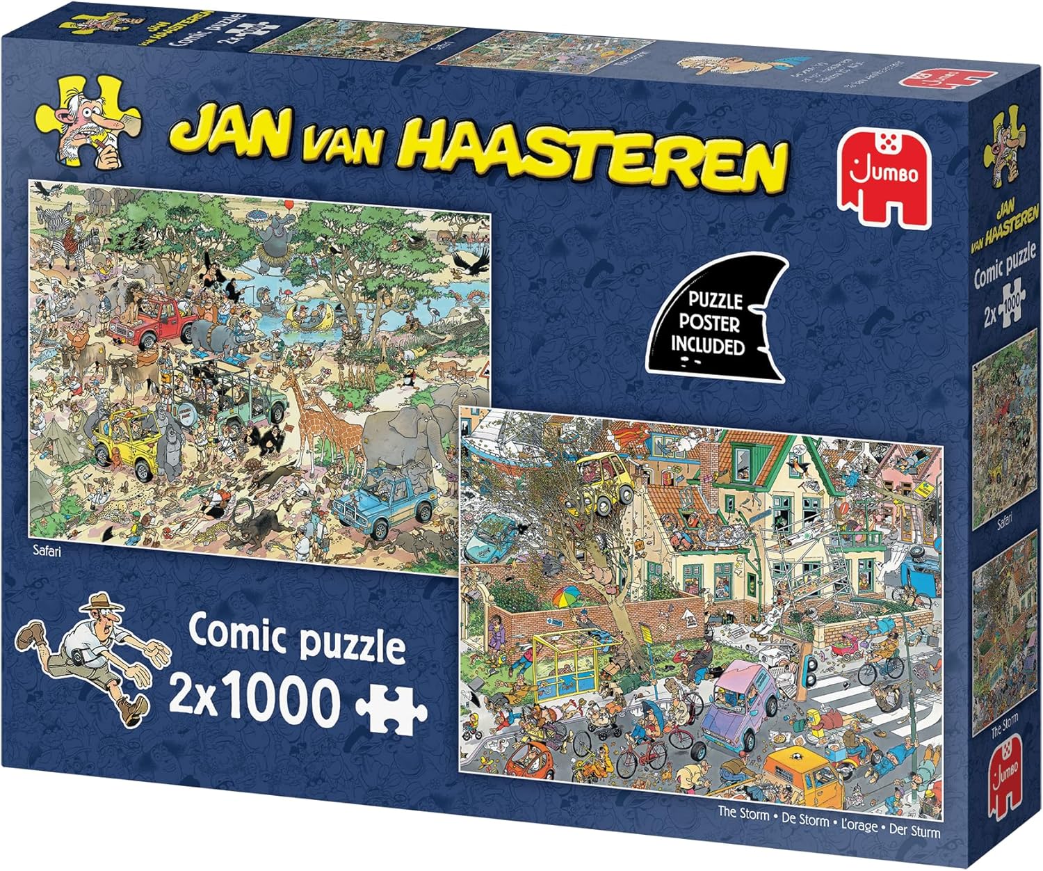 Jan van Haasteren - Safari & Storm (2x1000 stukjes