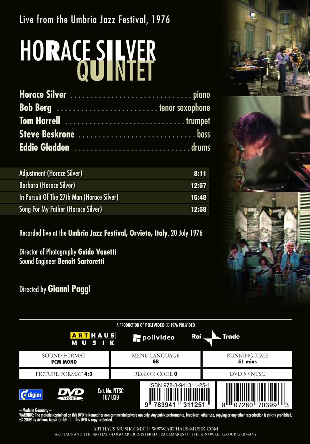 Horace Silver Quintet - Live at the Umbria Jazz Festival 1976