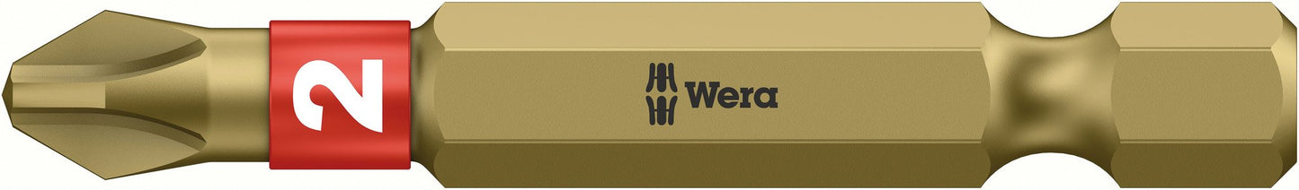 Wera 059542 851/4 BTH Bi-Torsion Extra Hard Bits PH2 50mm (10 Pieces
