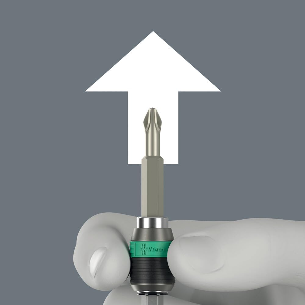Wera 889/4 Universal Rapidaptor Bit Holder, 1/4" Drive x 100 mm, 05052504001