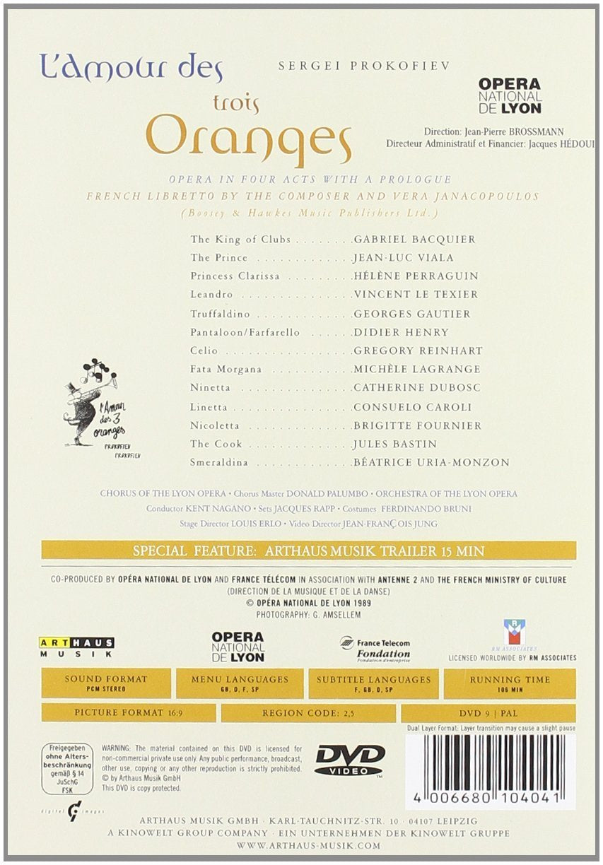 Prokofiev: The Love for Three Oranges (L'Amour des Trois Oranges)