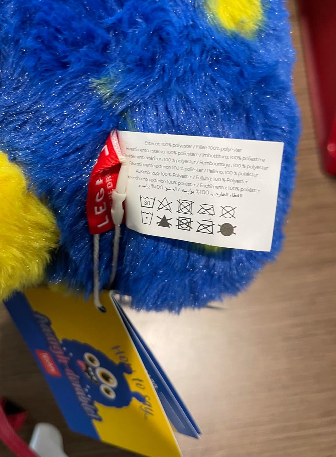 Legami - Super Soft Plush Monster Theme Mini Size with Customisable ID Card Free Standing 14x15x12cm