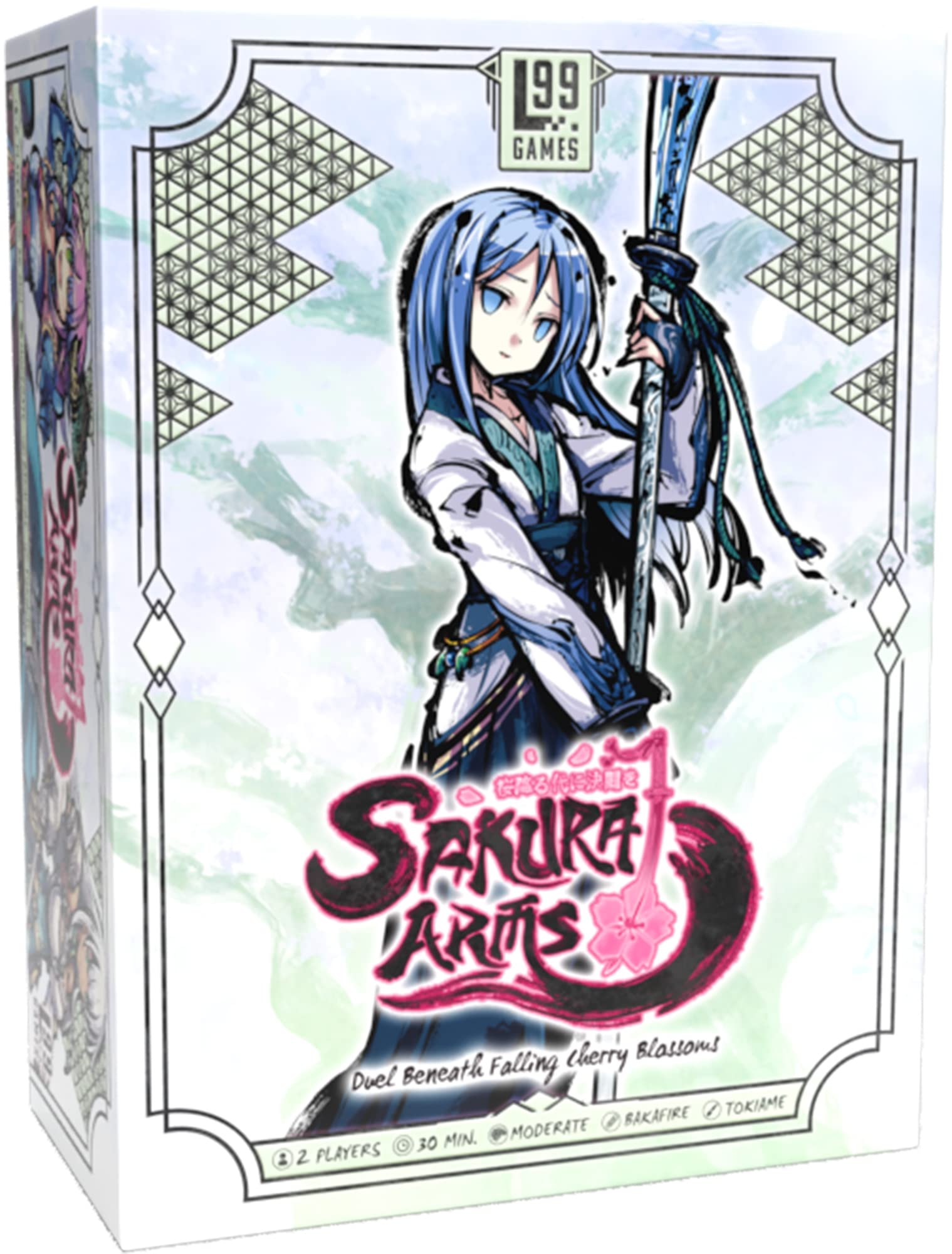 Sakura Arms Card Game SAINE Box | Japan's Top Dueling Game | Tactical Battle Game | Strategy Game for Adults and Teens | Ages 16+ | 2 Players | Average Playtime 20 Minutes | Made by Level 99 Games