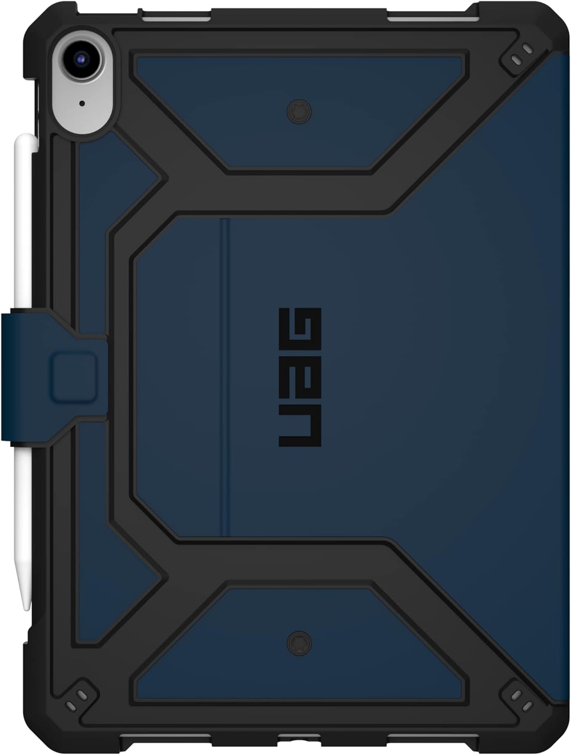 URBAN ARMOR GEAR UAG Designed for iPad 11" A16 11th Gen 2025, 10.9" 10th Gen 2022 Case A3354 A3355 A2696 Rugged Protective Folio Cover w/Adjustable Stand & Pencil Holder, Metropolis SE Blue Mallard