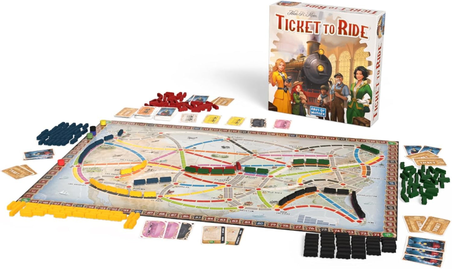 Asmodee | Ticket to Ride Refresh | Family Board Game | Ages 8+ | 2-5 Players | 30-60 Minutes Playing Time