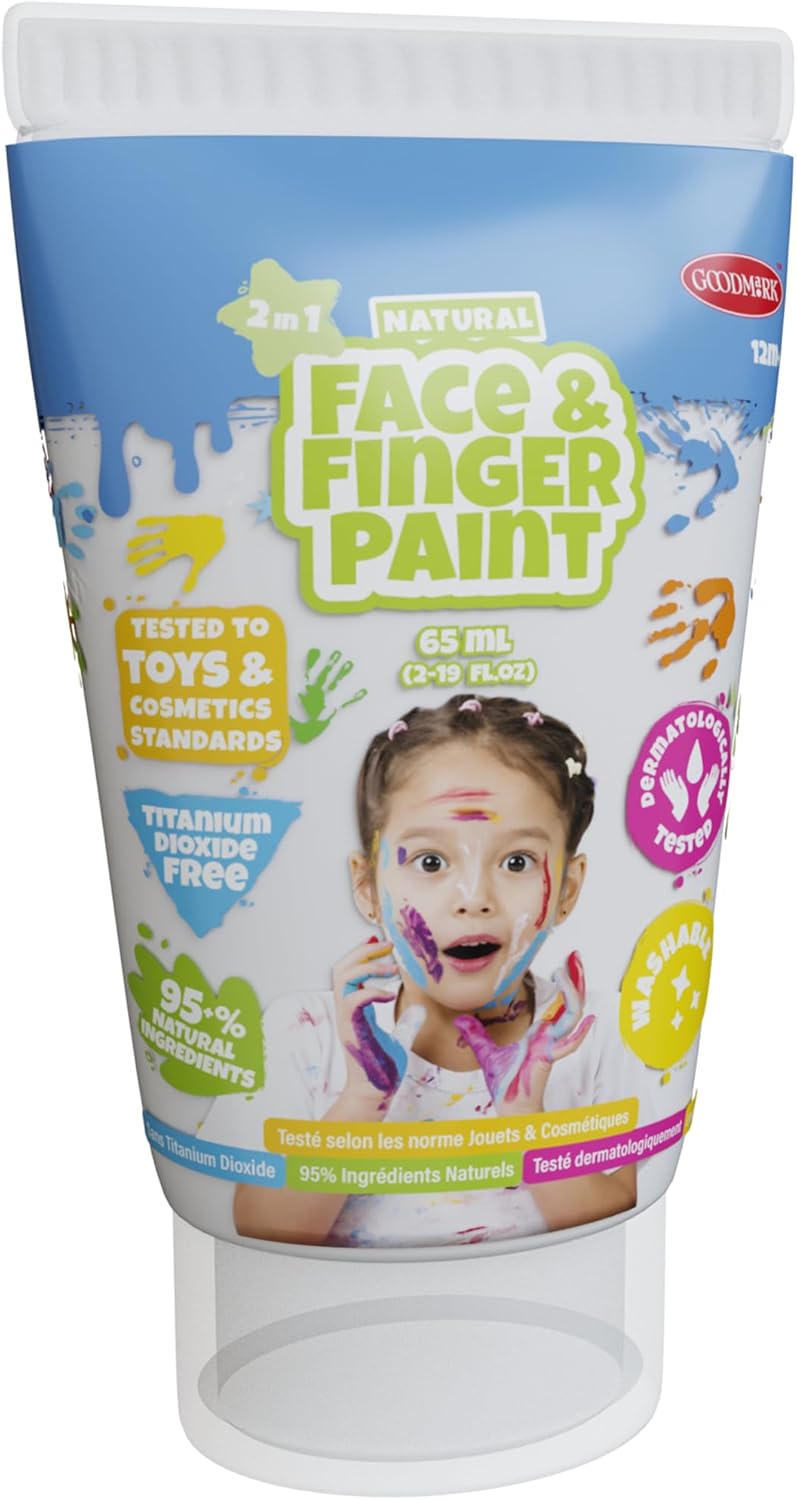 Natural Face & Finger Paint - All-In-One-Set - 5 pack
