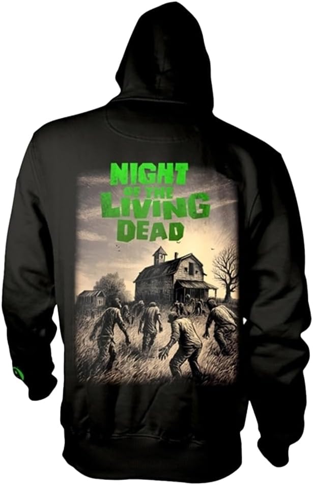 Night of the Living Dead Unisex Adult Siege Hoodie (XL) (Black