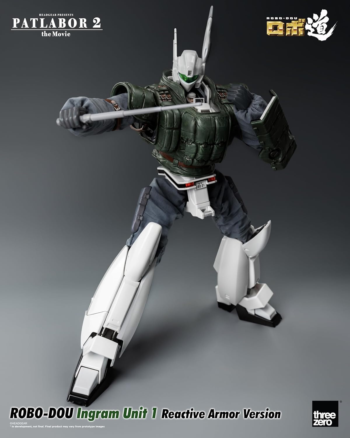threezero Patlabor 2: The Movie – ROBO-DOU Ingram Unit 1 Reactive Armor Unit Action Figure