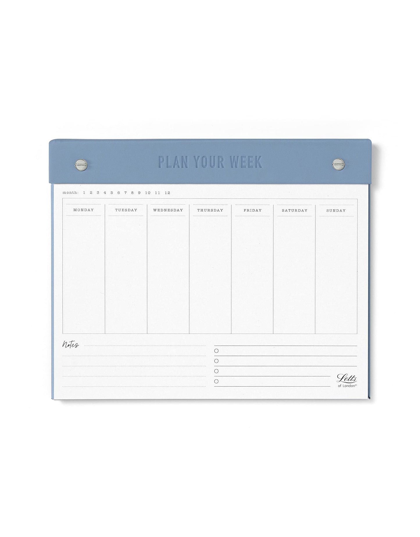 Letts Conscious Undated Weekly Notepad - ocean