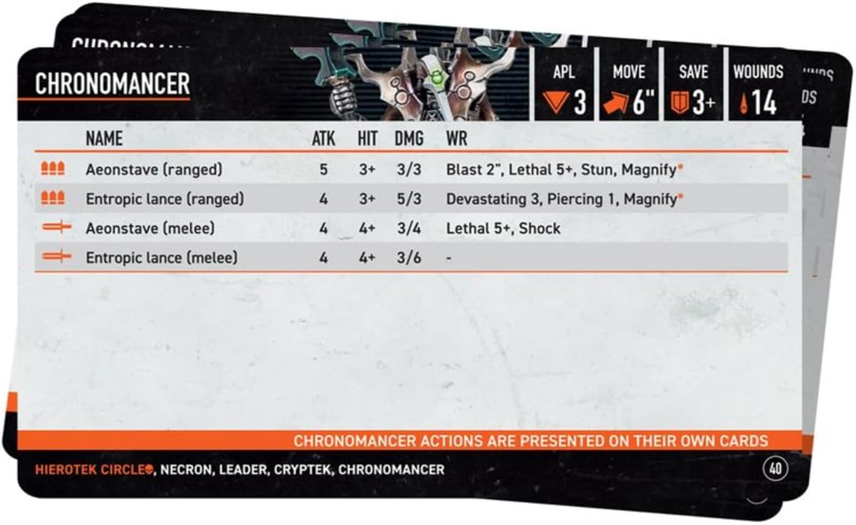 Games Workshop - Warhammer 40,000 - Kill Team: Datacards - Hierotek Circle (2024 Edition