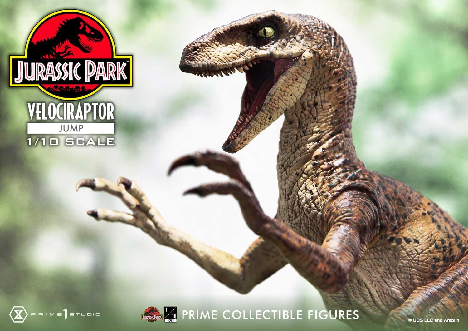 Jurassic Park Velociraptor Jump Collectible Figure
