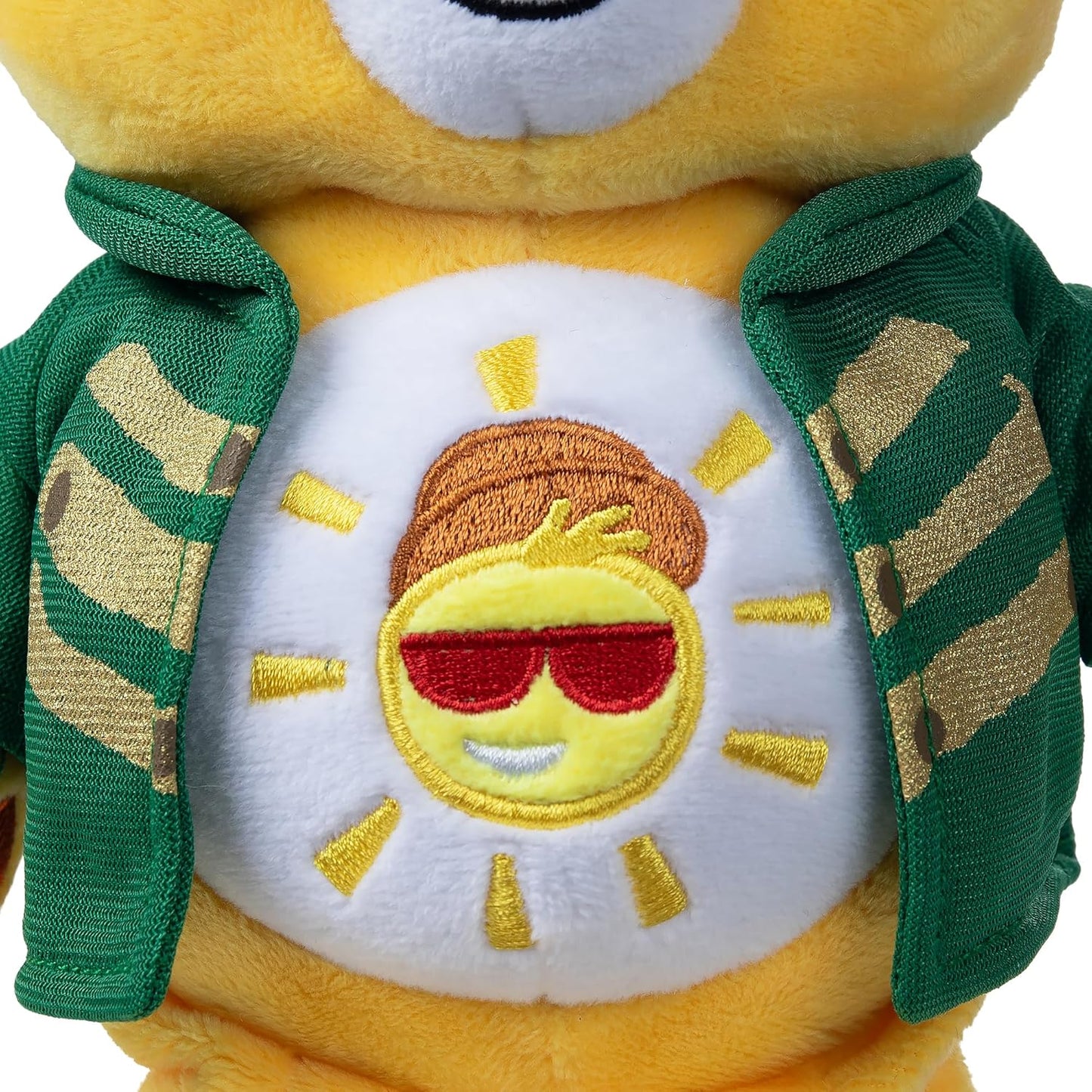Basic Fun Care Bears x Wicked 22cm Plush – Funshine Bear as the Scarecrow – Collectible Soft Toy from the Care Bears x Wicked Collaboration