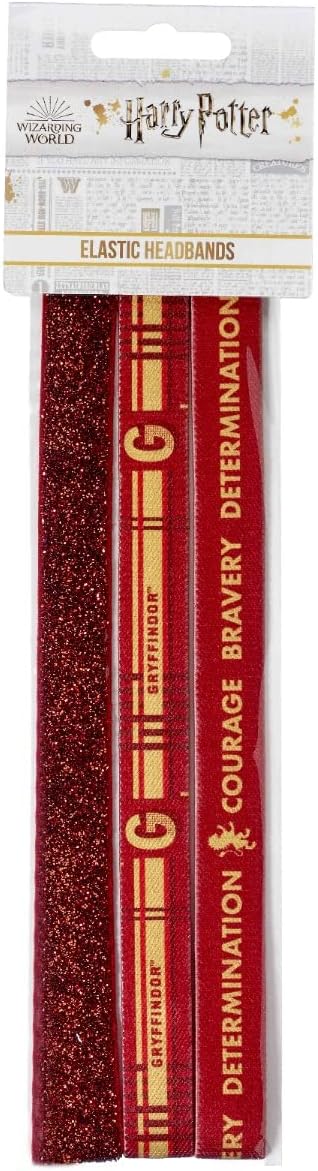 Official Harry Potter Gryffindor Elastic Headband Set