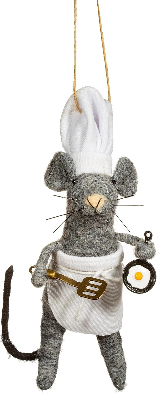 Sass & Belle Mouse Chef Felt Decoration