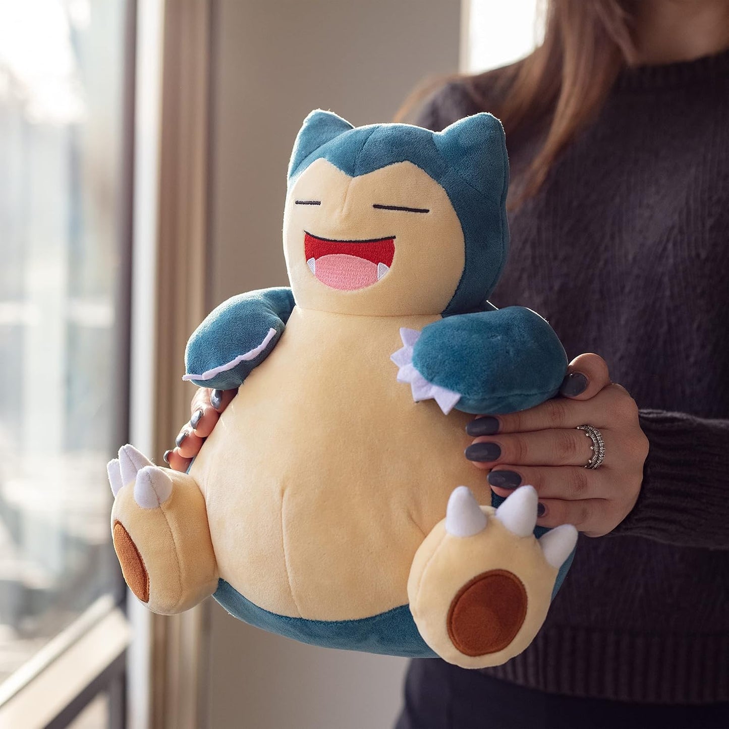 Pokemon Officially Licensed 12" Large Snorlax Plush - Generation One, Authentic 12" Soft Plush Toy Figure, Gift for Boys, Girls - 2+ Multicolored