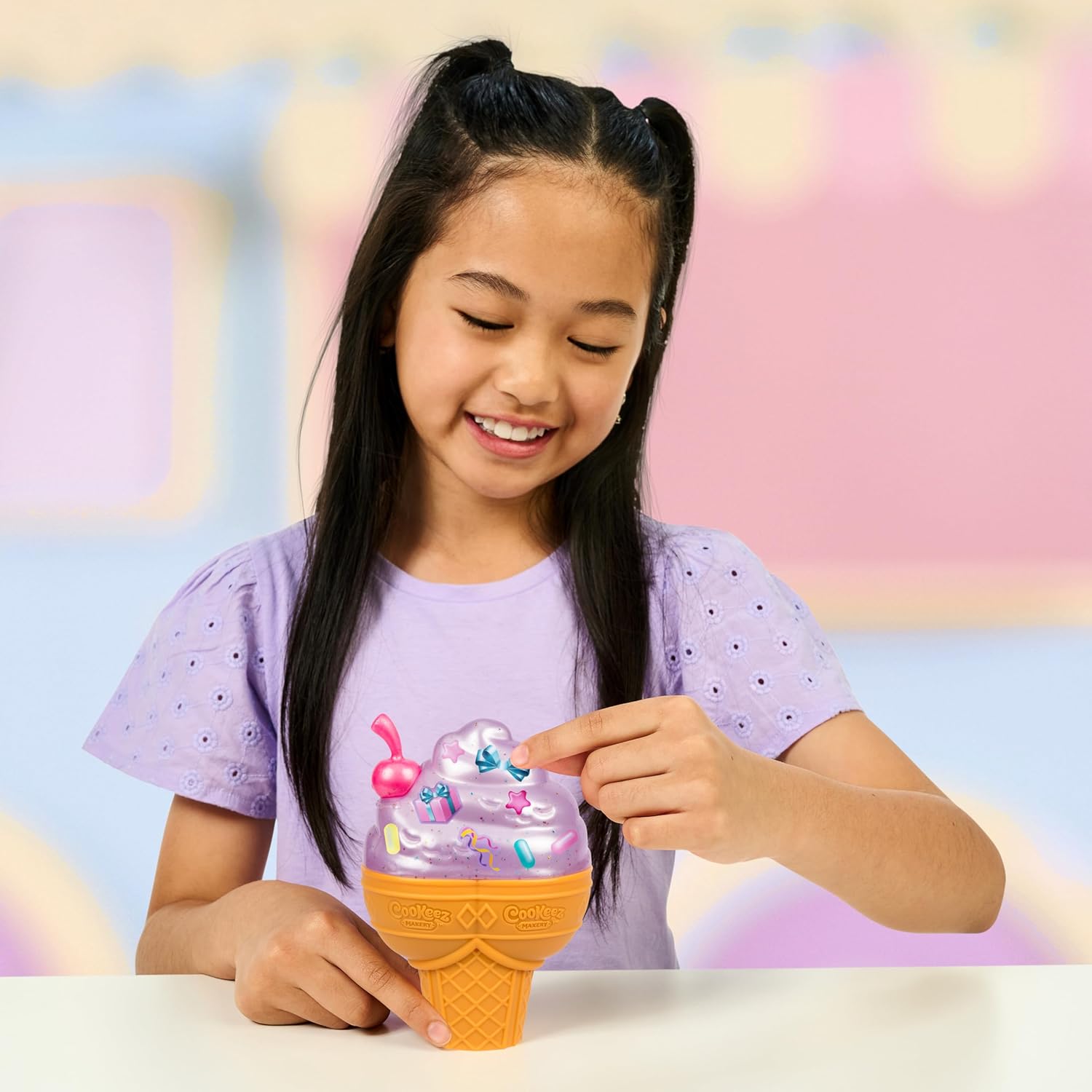 Cookeez Makery Yum Yumz Twin Pack, Full Of Fun And Full Of Yum! Add Ingredients & Discover 2 Super-Cute Scented Surprise Plush Pets Inside An Ice Cream Cone You Can Customize, Over 30 To Collect