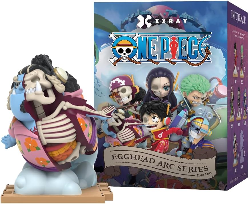 Mighty Jaxx XXRAY: One Piece Egghead Arc Series Part 1 | Sealed Tray of 6 - Contains No Duplicates | Blind Box Collectible Figurines