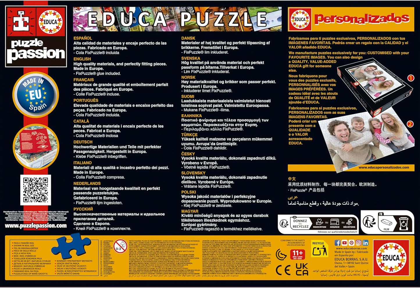 Educa - Puzzel 500 stukjes voor Volwassenen | Eenhoorn Feeën Vlinders Afmetingen: 48 x 34 cm. Vanaf 11 Jaar (20243