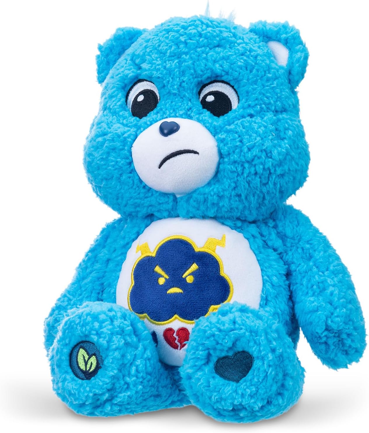 Basic Fun Care Bears 35cm Medium Plush – Grumpy Bear Cosy Collection – Super Soft Eco-Friendly Toy with Belly Badge – Huggable Collectible for Kids & Fans