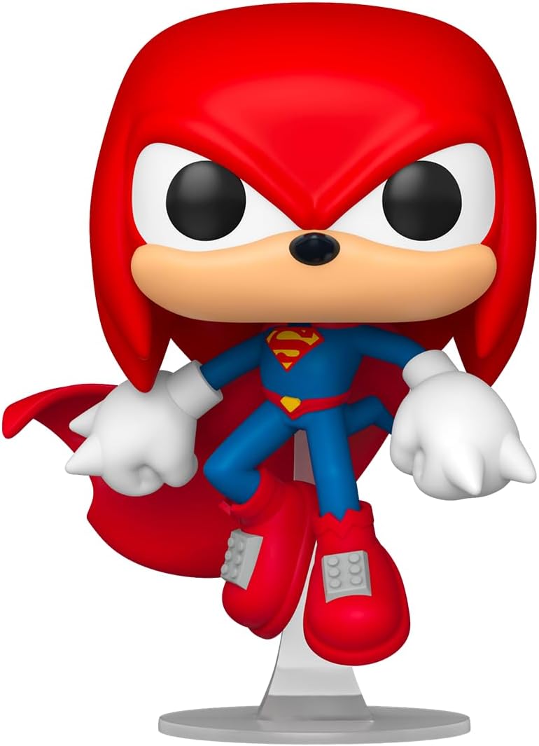 Funko Pop! Heroes: Justice League & Sonic - Knuckles as Superman - Sonic + DC Comics - Figurine en Vinyle à Collectionner - Idée de Cadeau