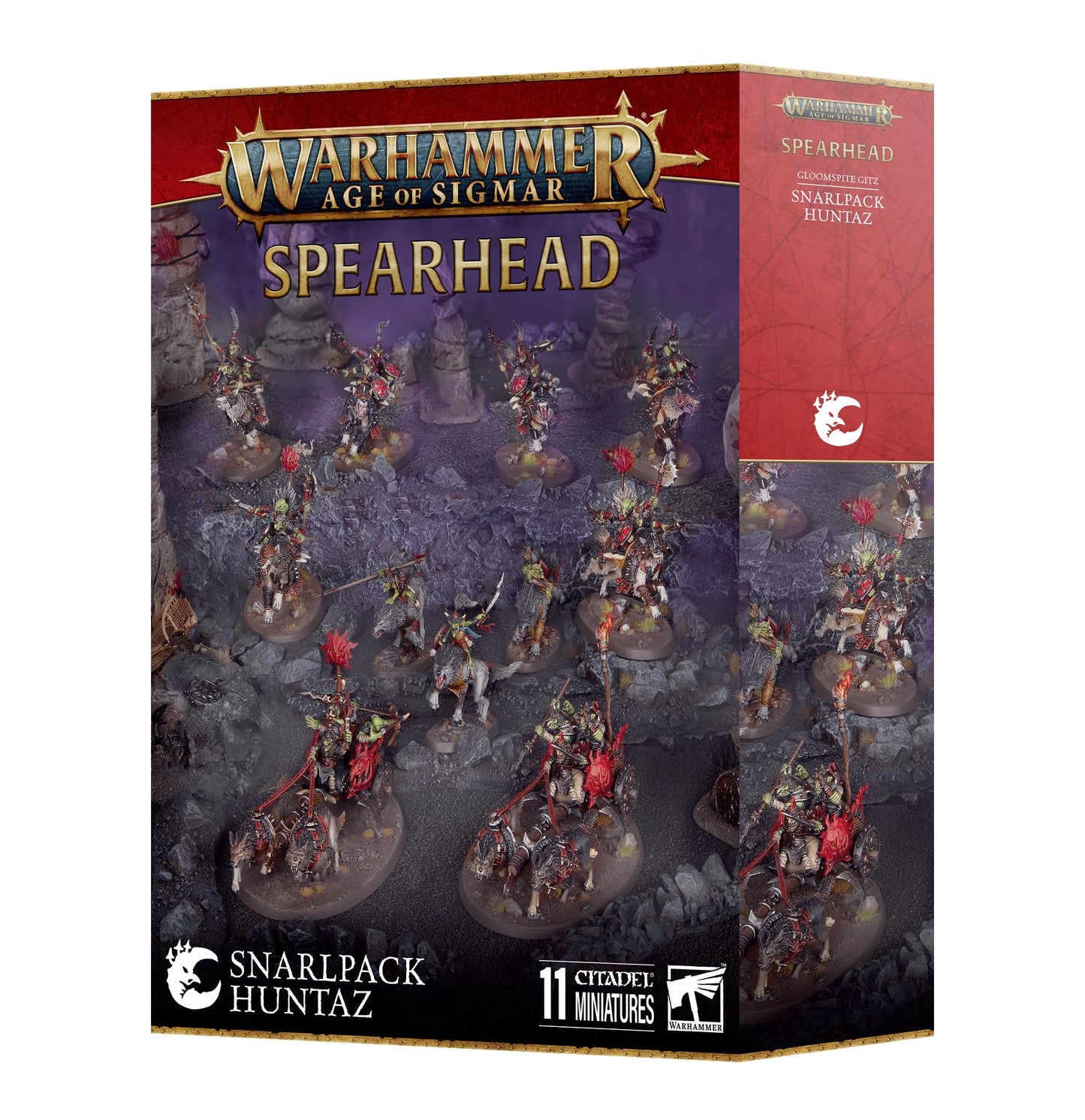 Games Workshop - Warhammer - Age of Sigmar - Spearhead: Gloomspite Gitz - Snarlpack Huntaz
