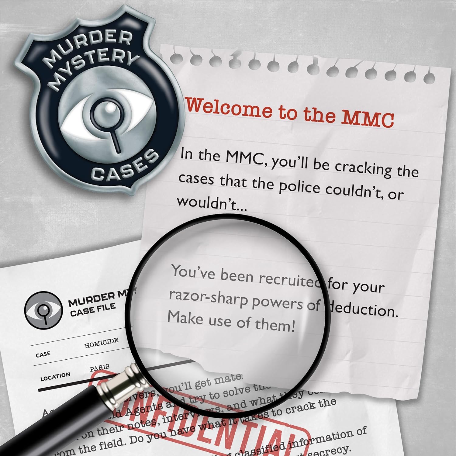 MMC Murder at the White House – Thrilling Murder Mystery Games for Adults in Washington D.C. – 37 Evidence Pieces, 150 Min Gameplay (3.5/5 Difficulty) – Cold Case Files Game for 1-10 Players