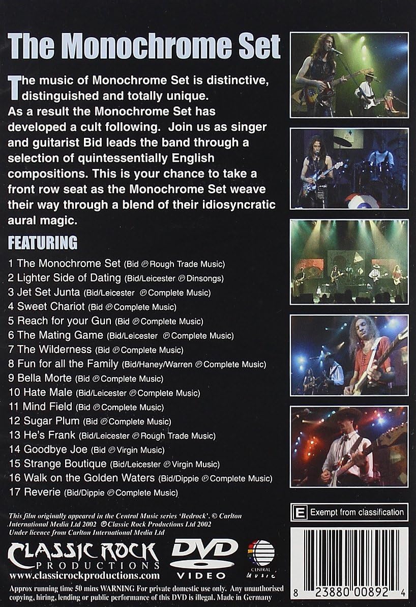 fc monochrome set-dvd classic rock leg