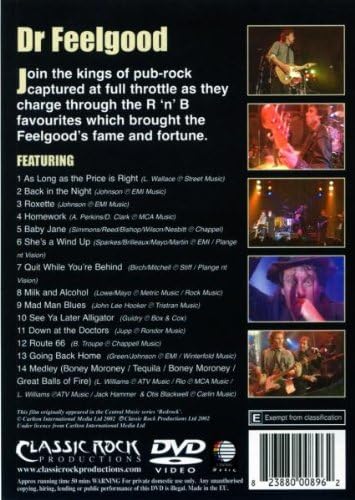 dr feelgood-dvd in concert