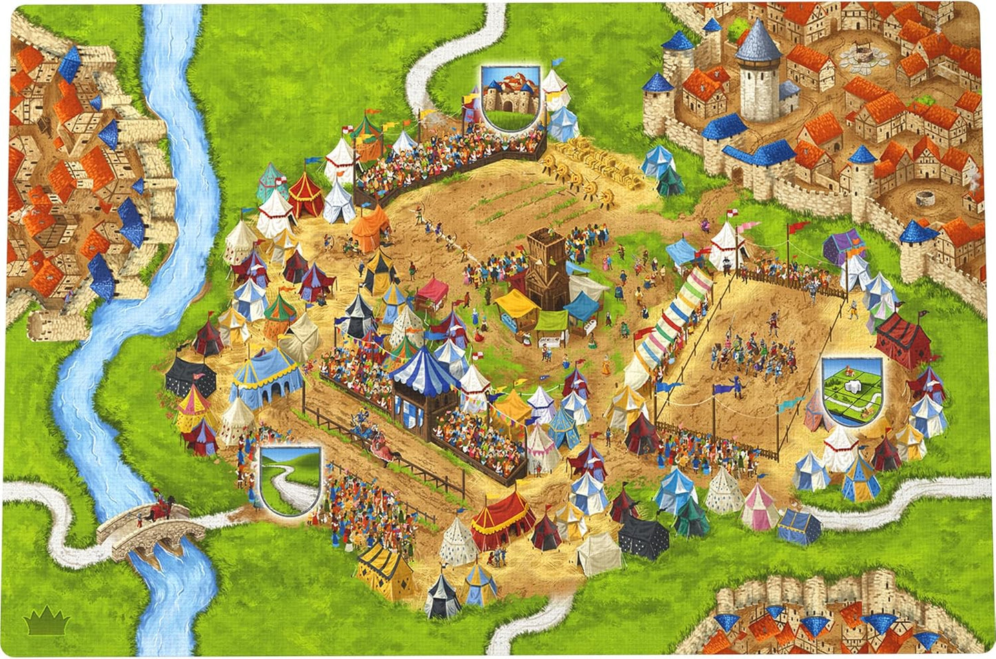 Hans im Gluck | Carcassonne: Jousts & Crests Expansion 6 Refresh | Board Game Expansion | Ages 7+ | 2-5 Players | 45 Minutes Playing Time