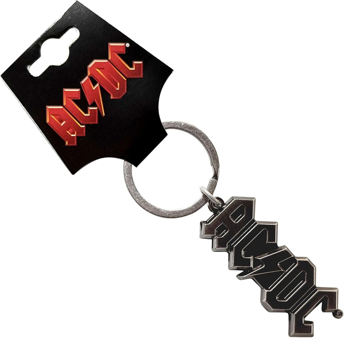Ac/Dc Argento Voltage Band Logo 3D Portachiavi Keychain