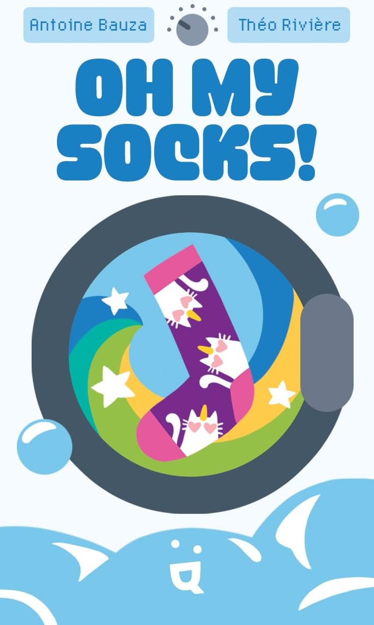 HELVETIQ Oh My Socks, Board Game, Funny Sock Card Game, For The Coolest Sock Collection, Exciting Actions, For 2-5 Players Aged 6+
