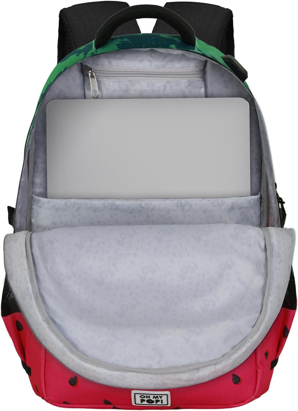 Oh My Pop! Melty Melon-Zaino Running PLUS, Verde, 34 x 46 cm, Capacità 32 L