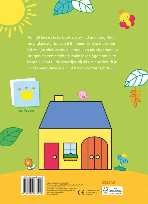 Deltas - Mijn Eerste Woordjes Kleur- en Stickerboek - 3-5 Jaar