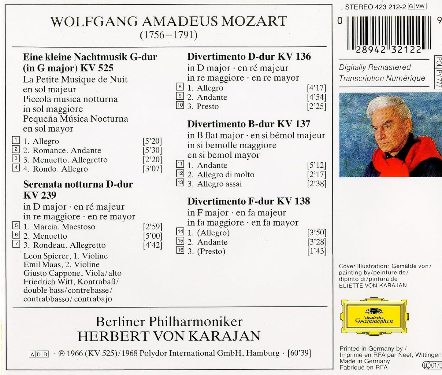 Mozart;Ein E Kleine Nachtmusik
