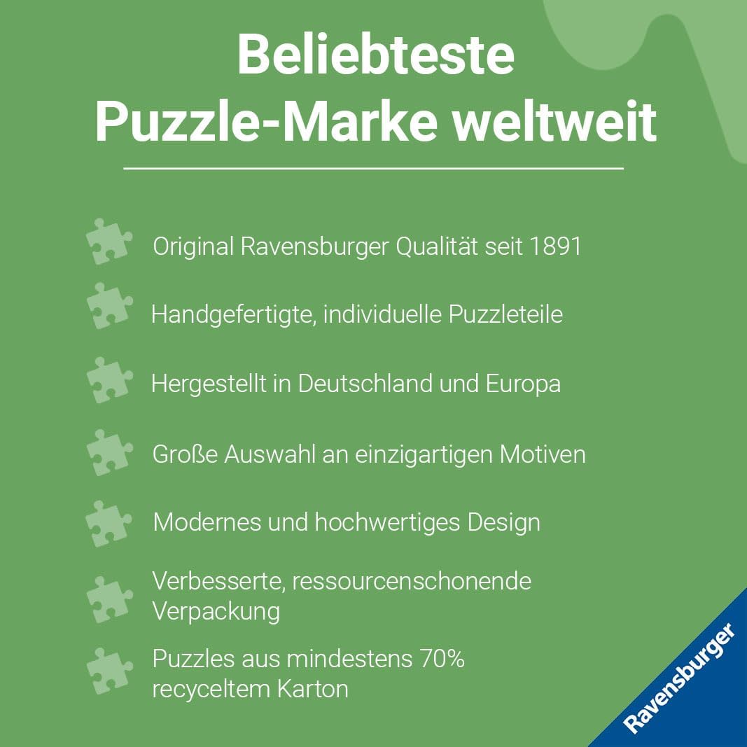 Ravensburger Puzzle 12001507 - Holidays at Hogwarts - 1000 Teile Harry Potter Puzzle für Erwachsene und Kinder ab 14 Jahren