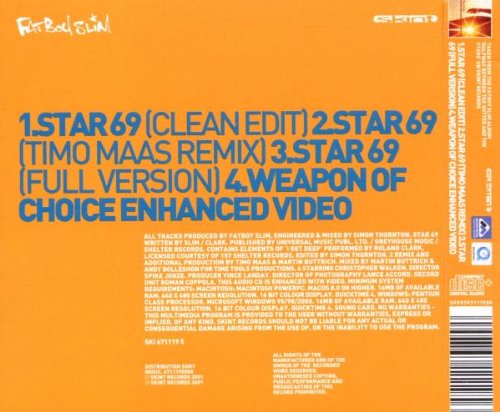 Fat Boy Slim-Star 69 -Cds