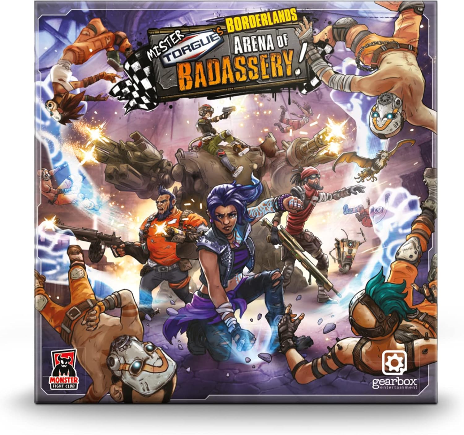 Monster Fight Club | Borderlands: Mister Torgue's Arena of Badassery | Board Game | Ages 14+ | 1-4 Players | 60 Minutes Playing Time