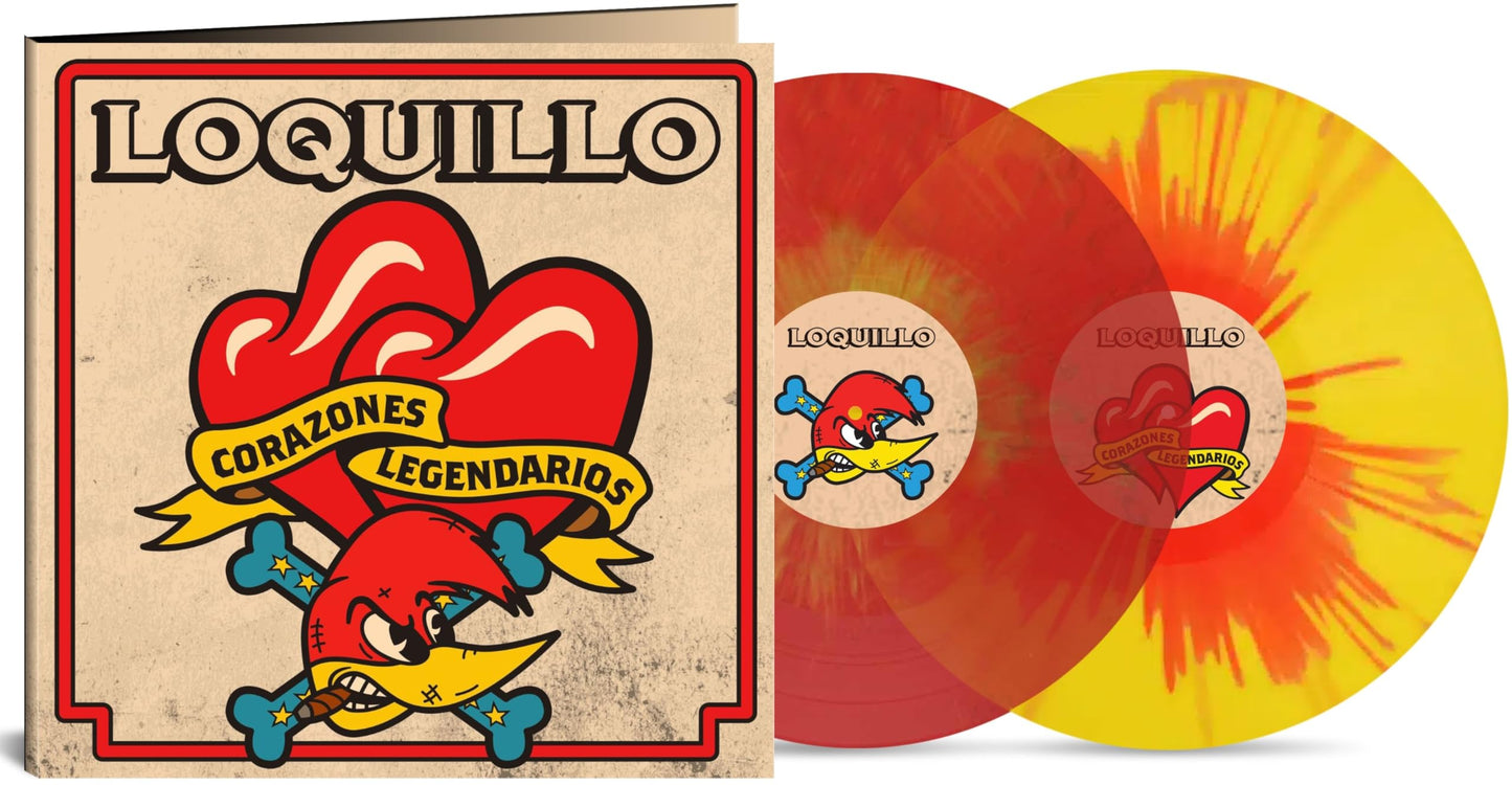 Corazones Legendarios - Red & Yellow Splatter